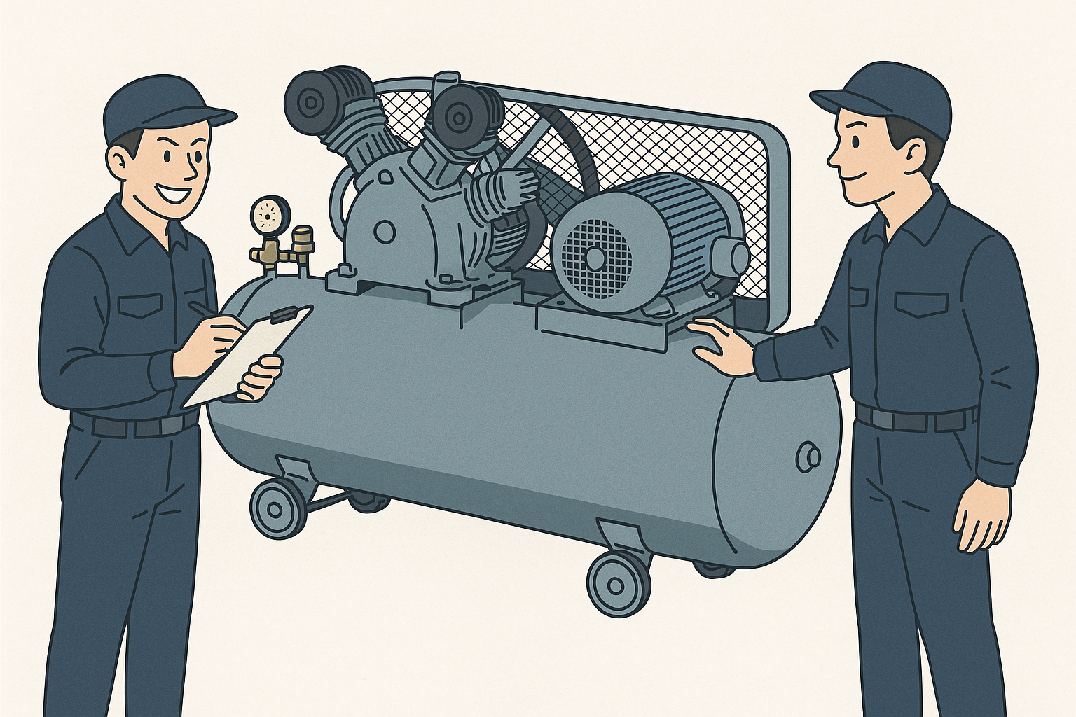 コンプレッサー点検