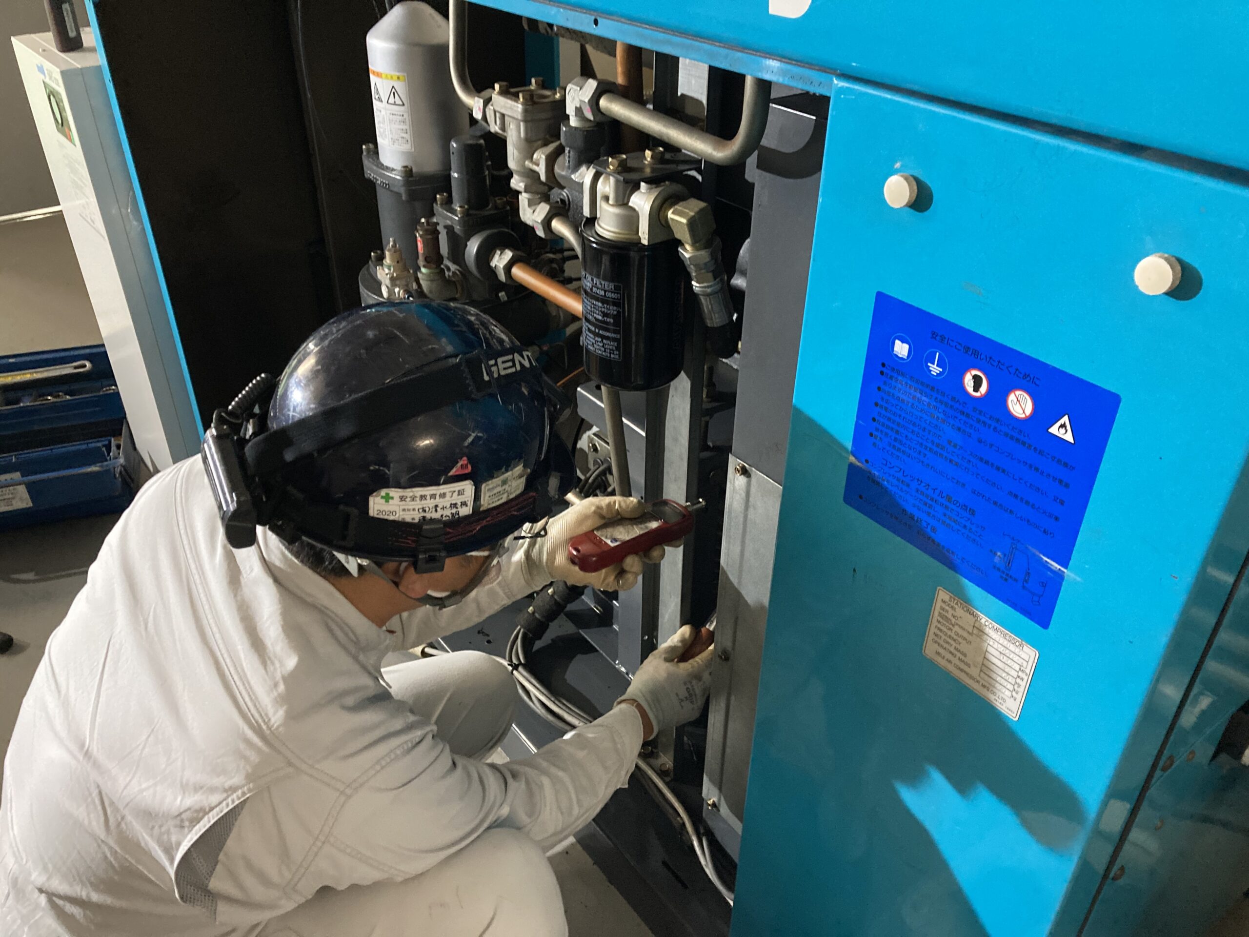 コンプレッサー整備