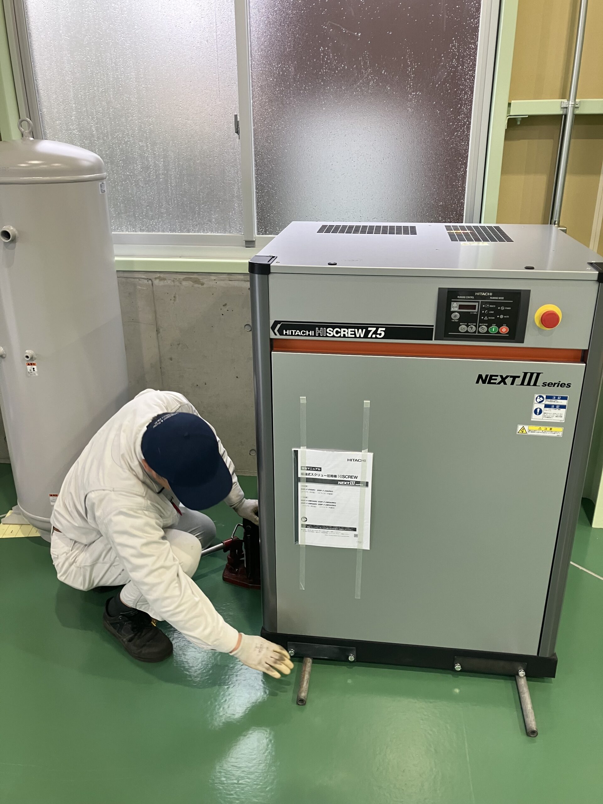 コンプレッサー設置